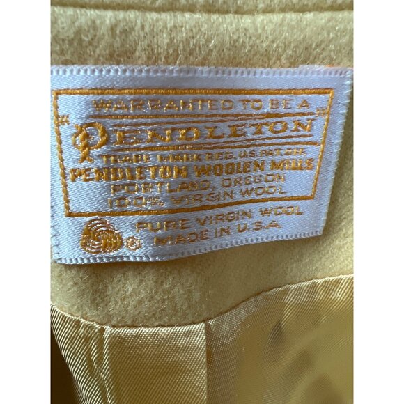 Vintage Warranted to be Pendleton Pastel Yellow Wool Blazer - 100% Virgin Wool J - Picture 3 of 7